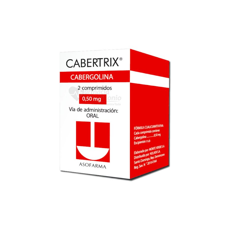 CABERTRIX 0.50MG X 2 COMP