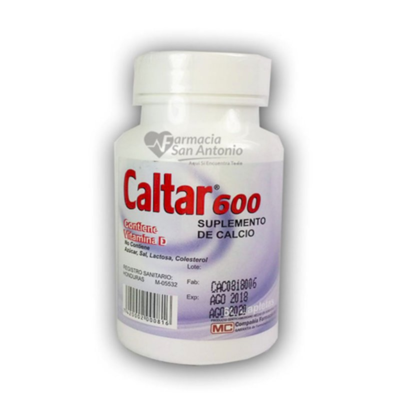 UNIDAD MC CALTAR 600MG X 60 TABS