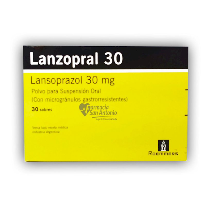 LANZOPRAL SUSP 30MG X 30 SOBRES $