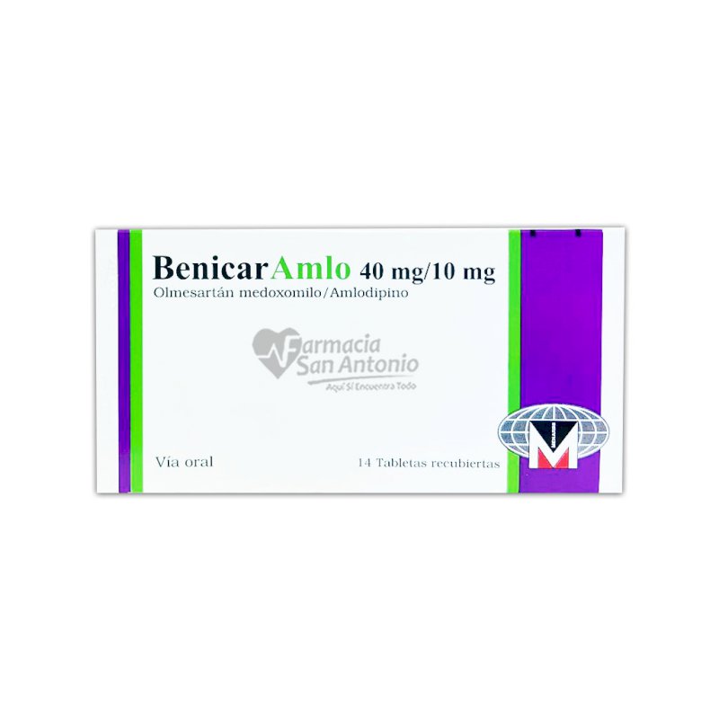 BENICAR-AMLO 40MG/10MG X 14 TABS .