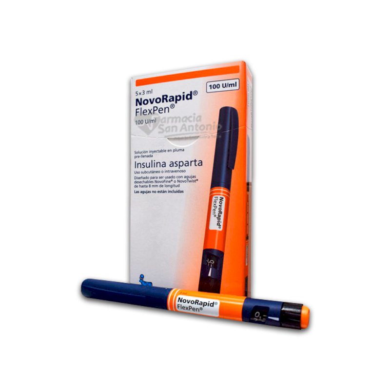 UNIDAD NOVO RAPID FLEXPEN 100 U/ML X 5 PLUMAS