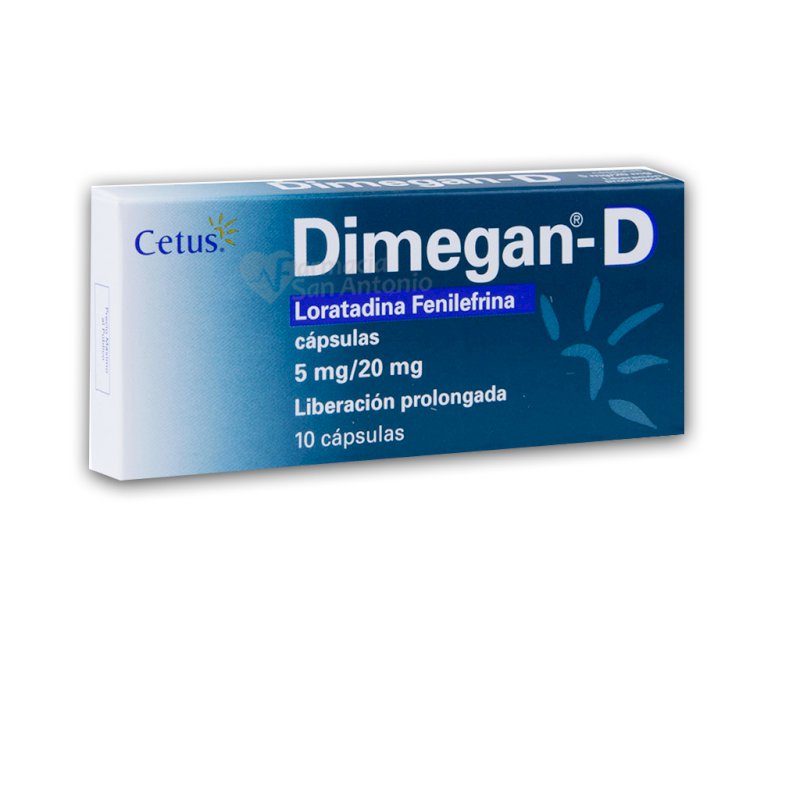 DIMEGAN-D 5MG/20MG X 10 TABS