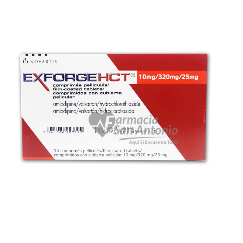 EXFORGE HCT 10/320/25 MG X 14 TABS