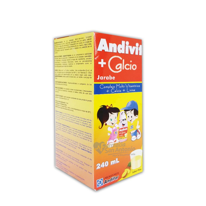 ANDIVIT + CALCIO JBE 240ML