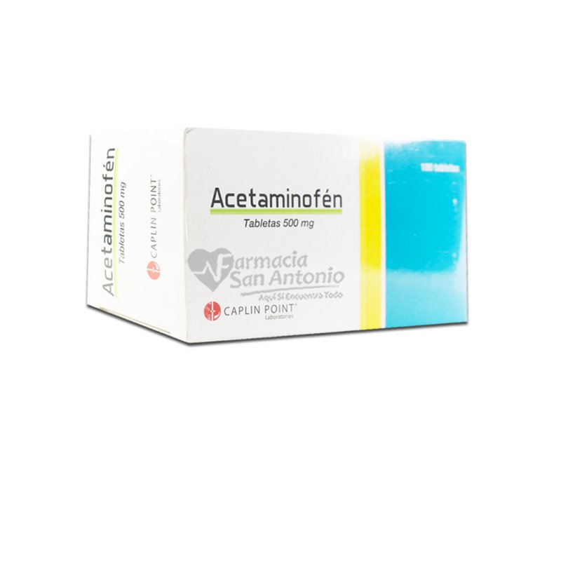 UNIDAD CAPLIN ACETAMINOFEN  500MG X 100