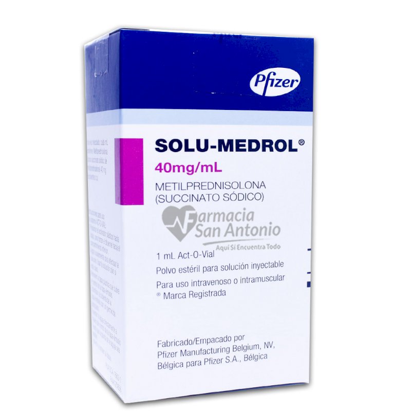 SOLU MEDROL INY 40MG X 1 AMP/ML