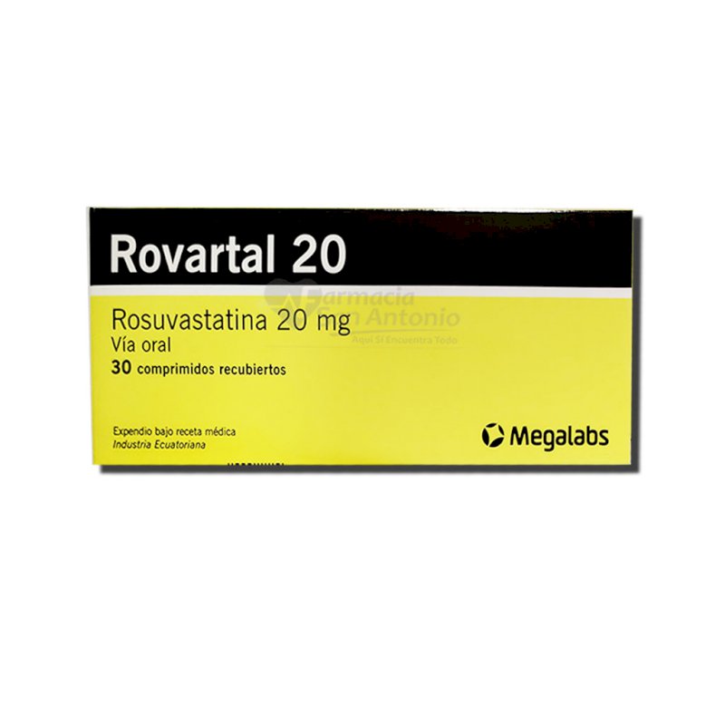 ROVARTAL 20MG X 30 COMPS $