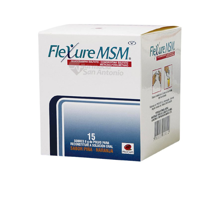 FLEXURE MSM X 15 SOBRES PIÑA/NARANJA