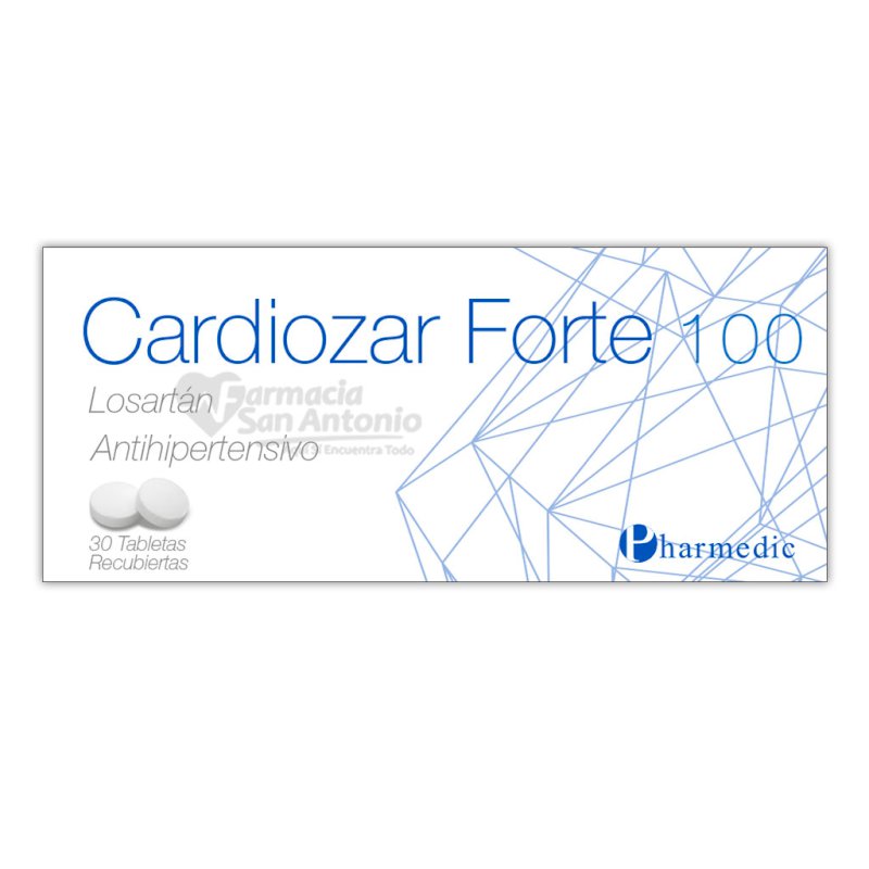 CARDIOZAR FORTE 100MG X 30 TABS