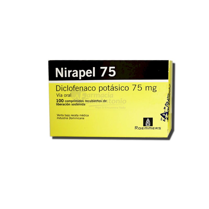 UNIDAD NIRAPEL 75MG X 100 COMP $