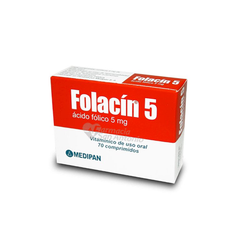 FOLACIN 5MG X 70 COMP