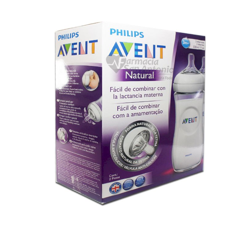 BIBERON AVENT NATURAL 260 ML/9 Oz