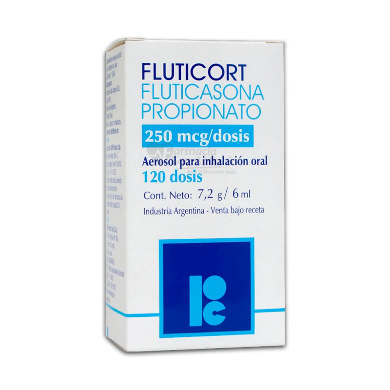 FLUTICORT 250 MCG AEROSOL 6 ML