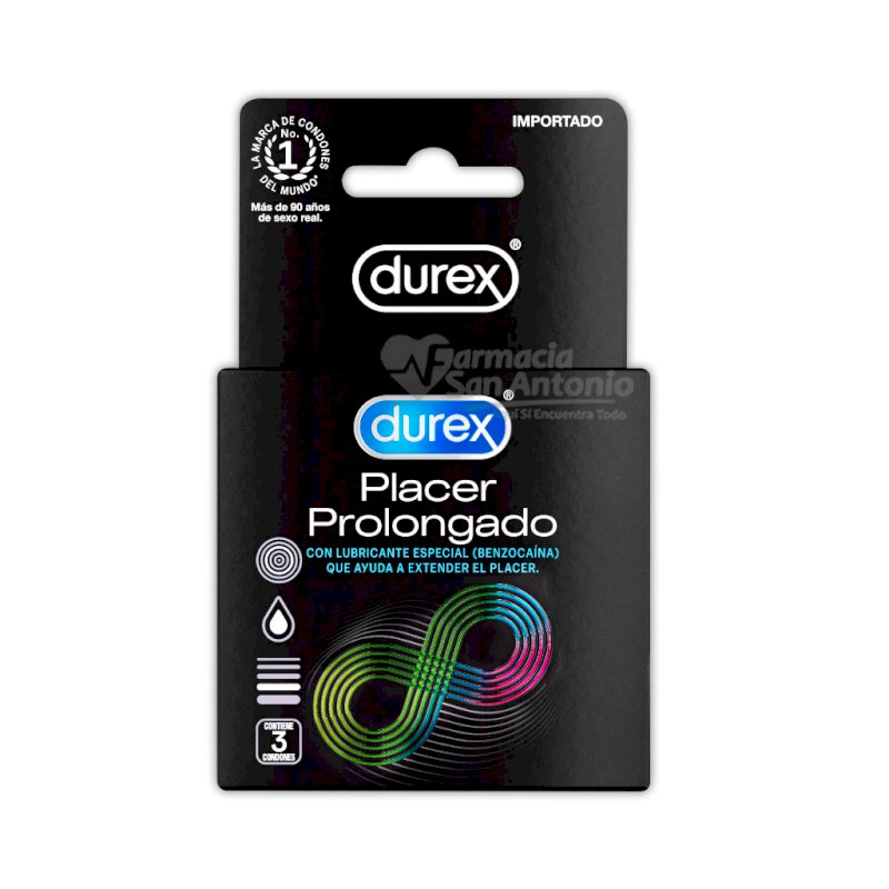 DUREX PLACER PROLONGADO X 3 UND