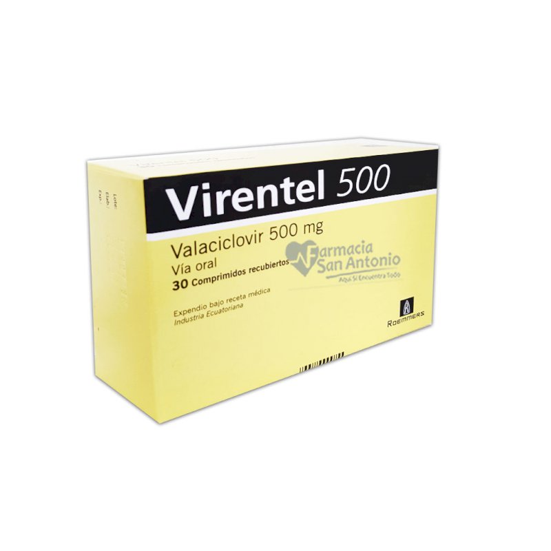 VIRENTEL 500MG X 30 COMP $