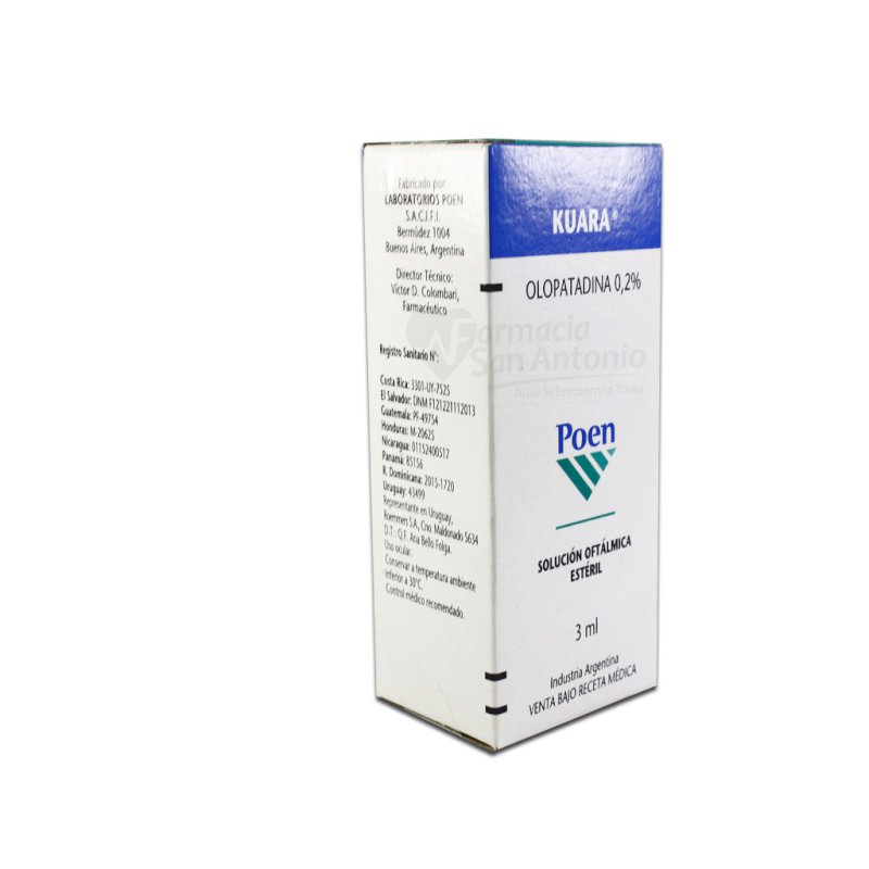 KUARA SOL.OFTALMICA 3ML $