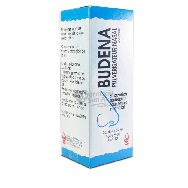 BUDENA NEBULIZADOR NASAL 22GRS/200 DOSIS