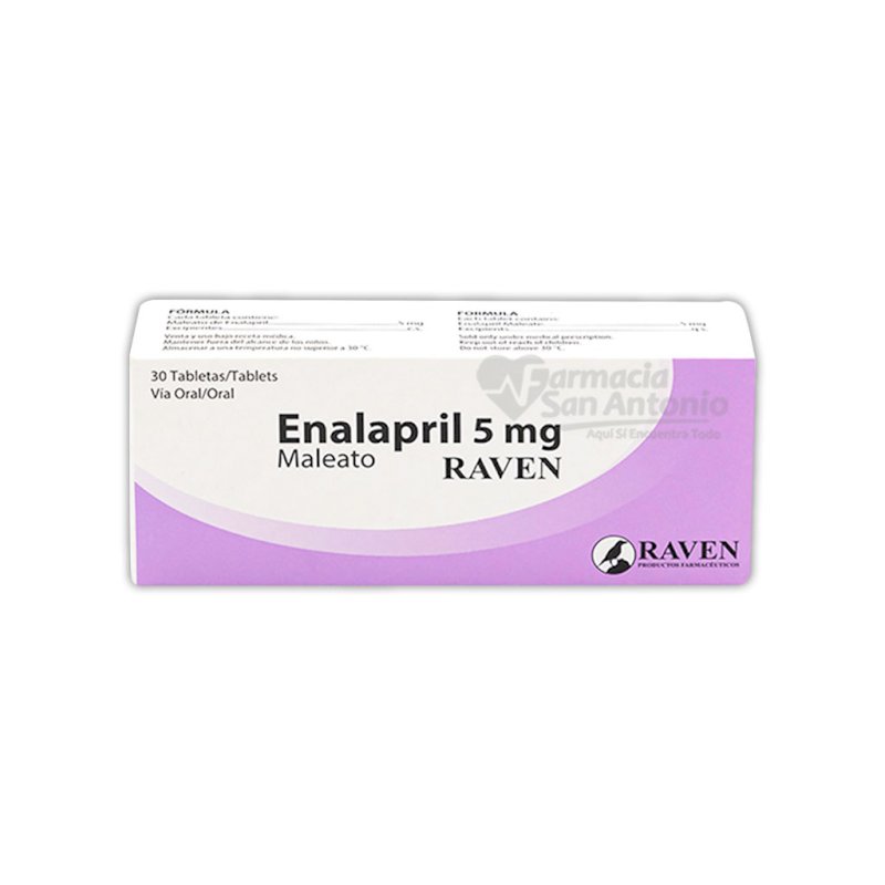 ENALAPRIL 5 MG X 30 TAB