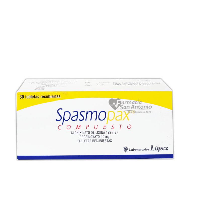 SPASMOPAX COMPUESTO X 30 TAB