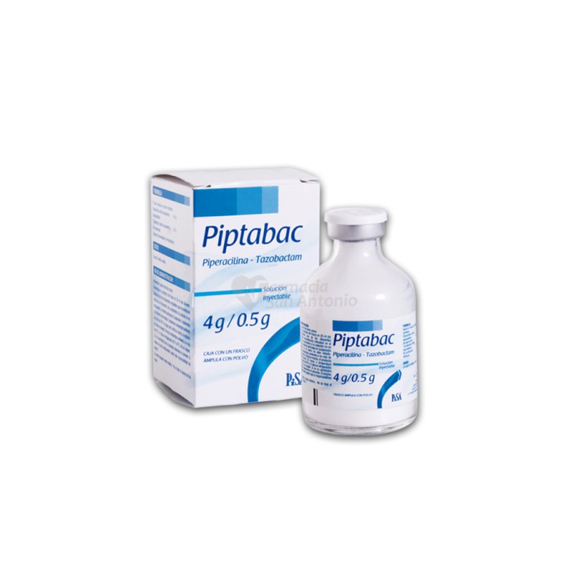 PIPTABAC SI FCO AMP 4/500MG