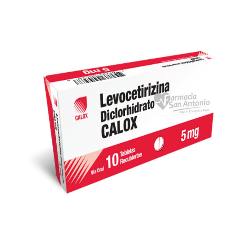 LEVOCETIRIZINA 5 MG X 10 TABLETAS