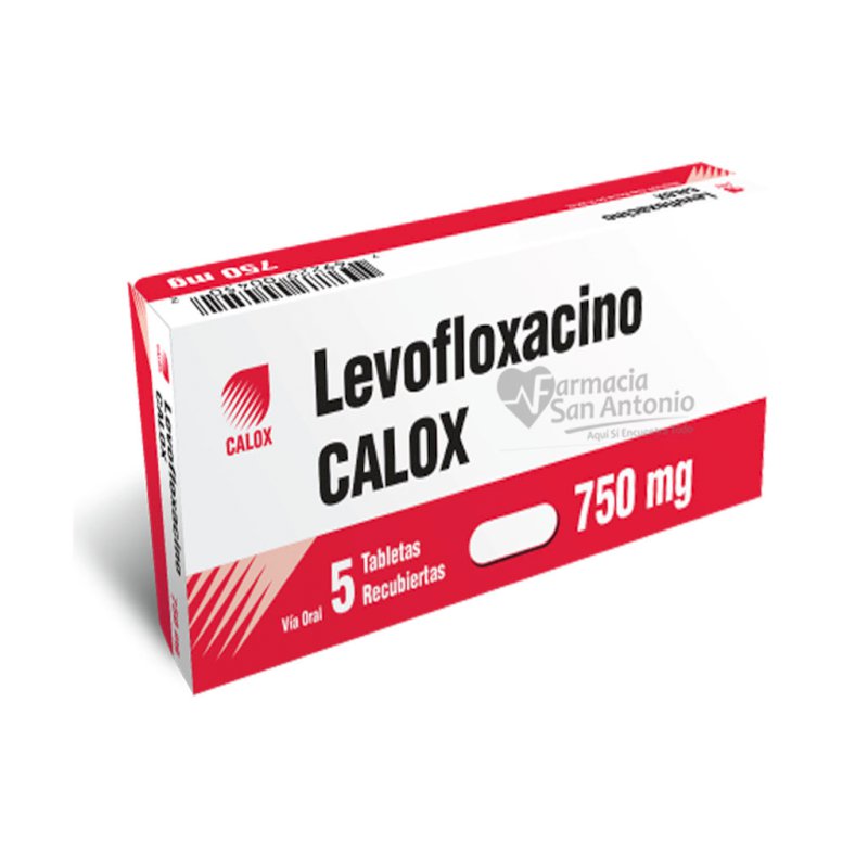 LEVOFLOXACINO 750 MG X 5 TABLETAS