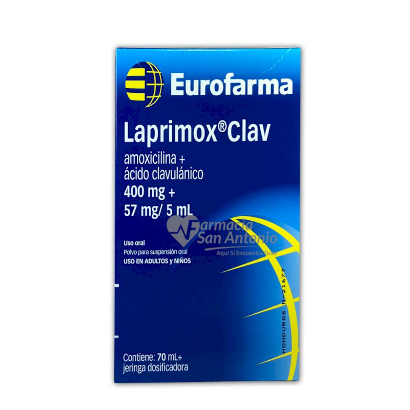 LAPRIMOX CLAV 400MG+575MG SUS 70ML