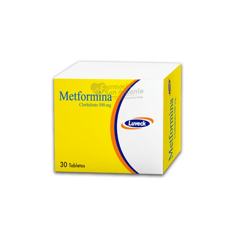 METFORMINA LUVECK 500MG X 30 COMP