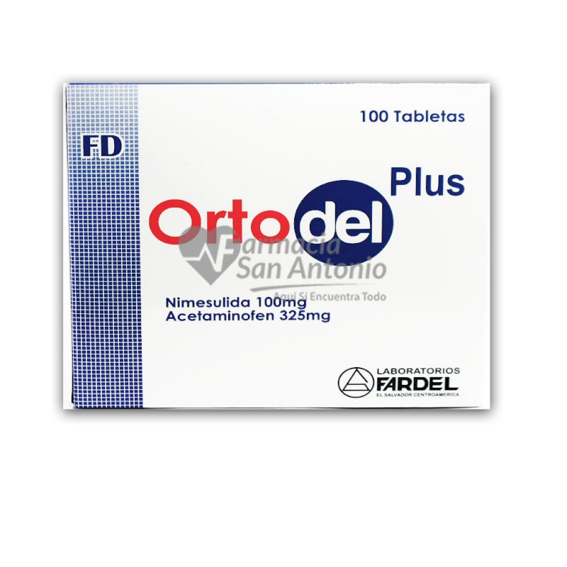 UNIDAD FARDEL ORTODEL PLUS X 100 TAB