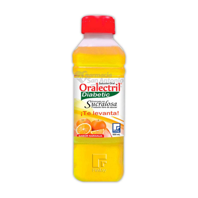 ORALECTRIL DIABETIC NARANJA X 500 ML PLAST