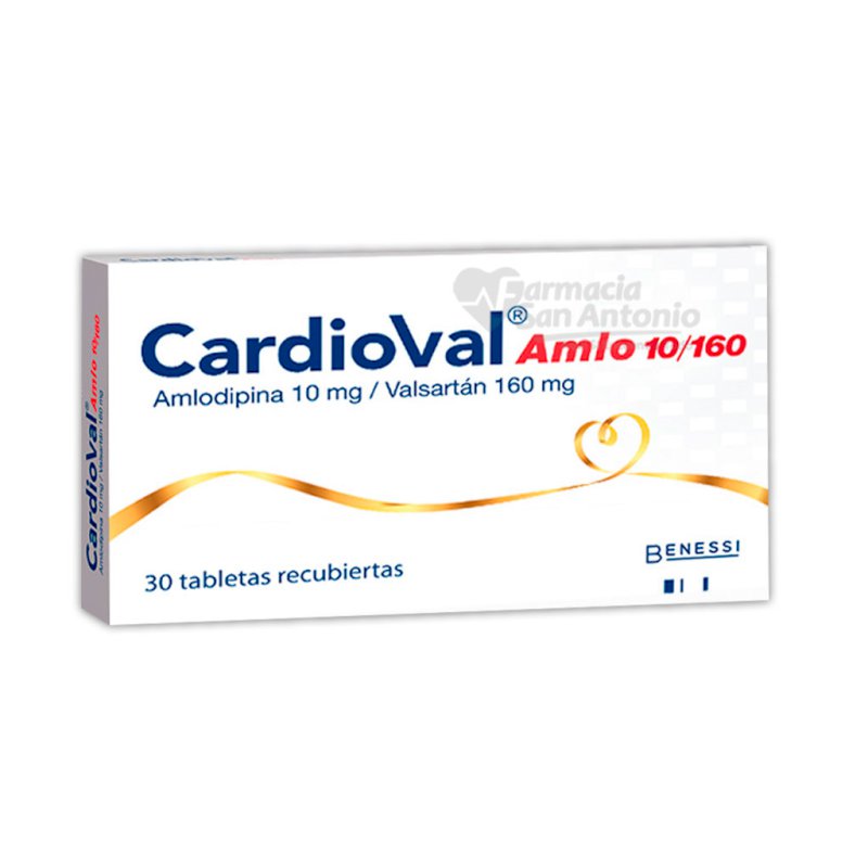 CARDIOVAL AMLO10/160 MG X 30 TAB