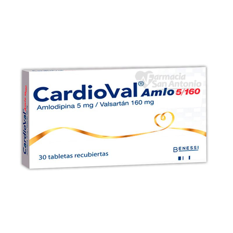 CARDIOVAL AMLO 5/160 MG X 30 COMP