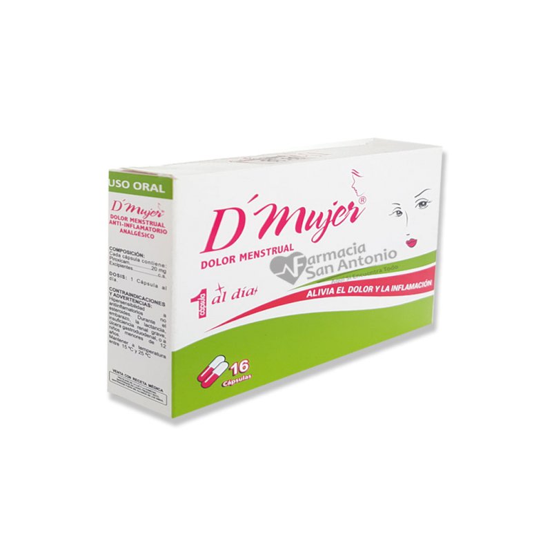 D MUJER 20MG X 16 CAP