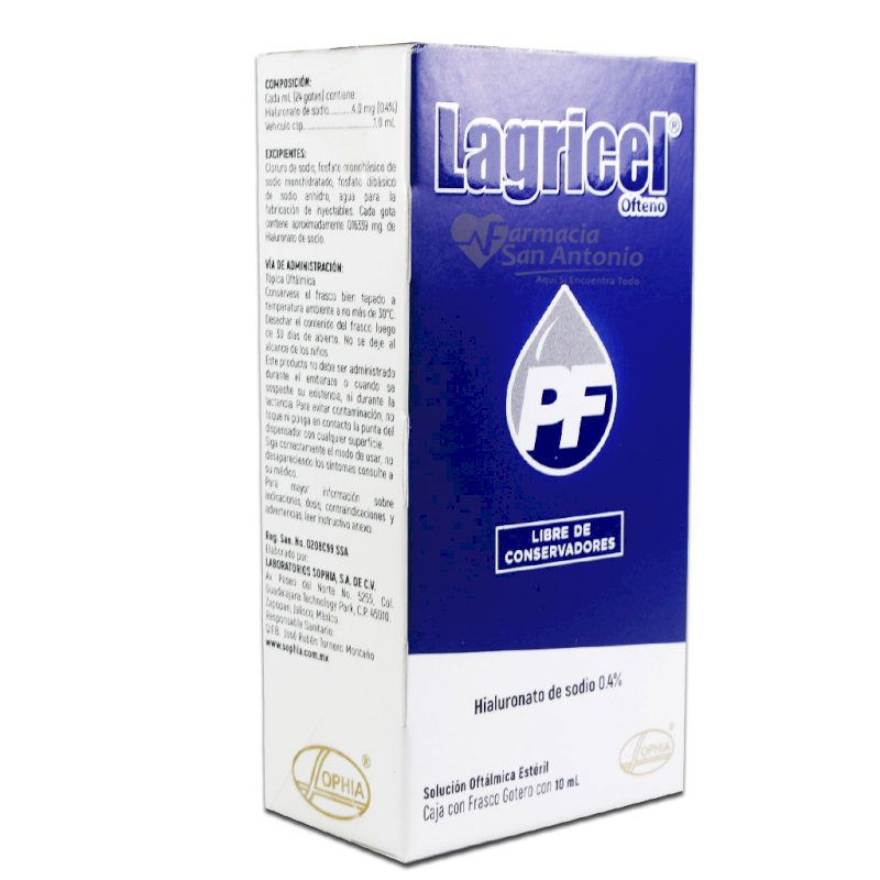 LAGRICEL PF OFTENO FSCO.10 ML