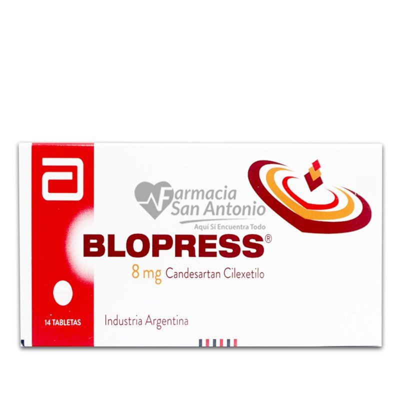 BLOPRESS 8MG X 14 TABS á