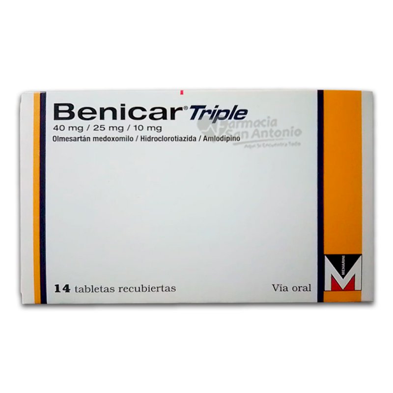 BENICAR TRIPLE 40MG/25MG/10MG X 14 TABS