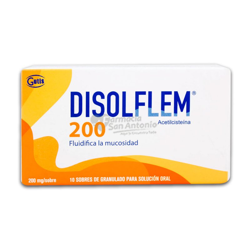 DISOLFLEM  200MG/2GR X 10 SOBRES