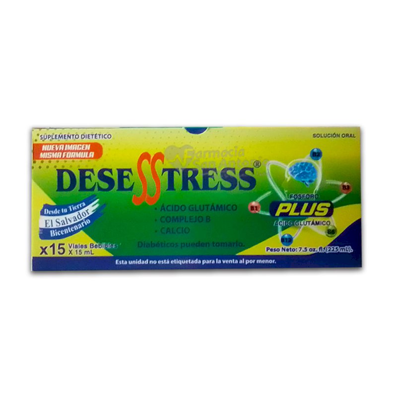 DESESSTRESS PLUS X 15 VIALES BB