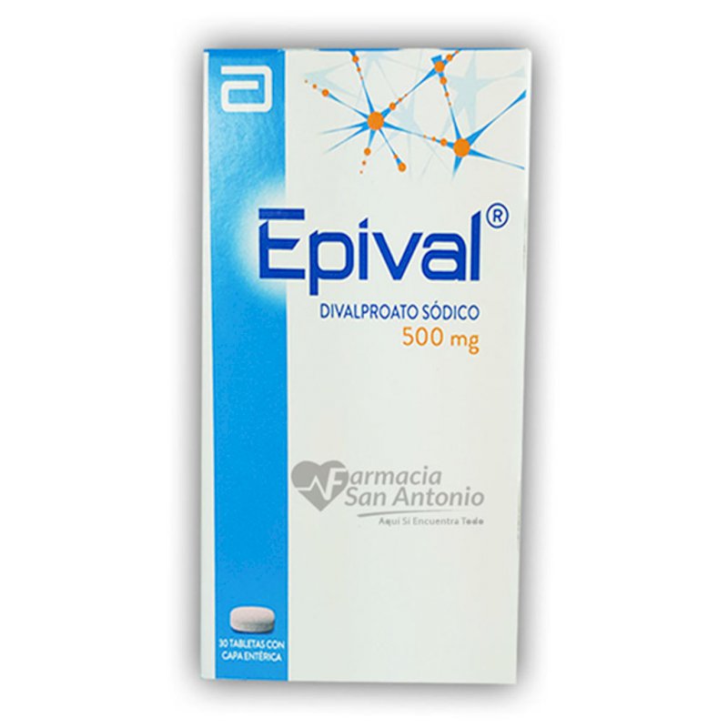 EPIVAL 500MG X 30 TABLETAS  á