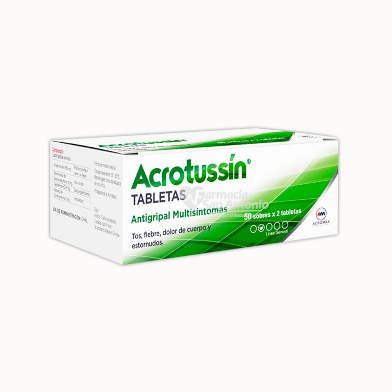 UNIDAD ACROMAX ACROTUSSIN TABS