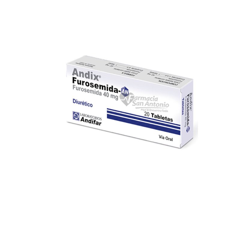 FUROSEMIDA ANDIFAR 40 MG X 20 TAB