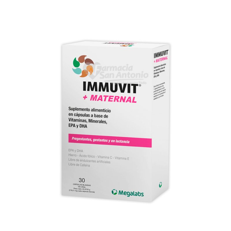 IMMUVIT + MATERNAL X 30 CAPS BLANDS