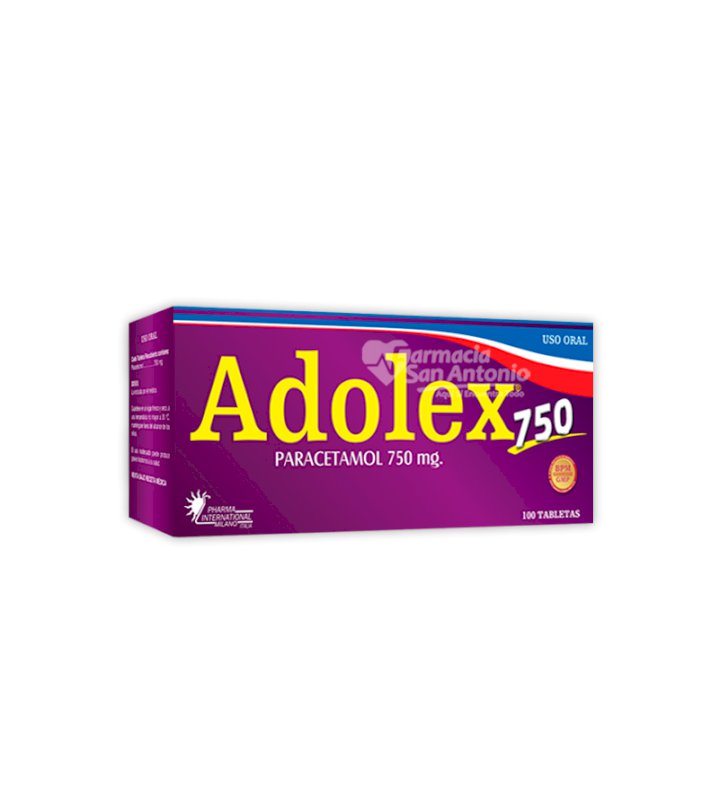 UNIDAD ADOLEX 750MG