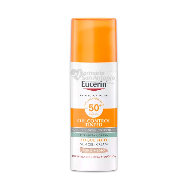 EUCERIN SUN FACE OIL CONTROL TONO MEDIO X 50ML