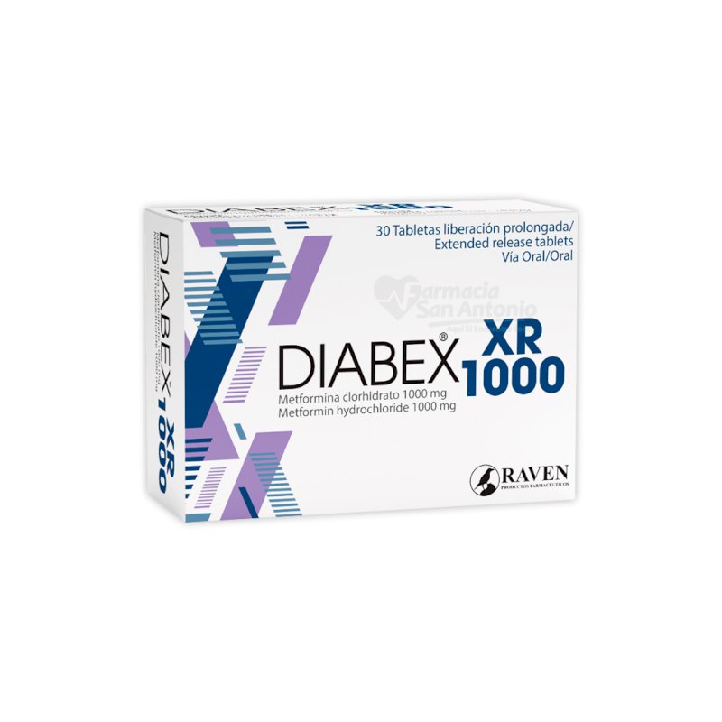 DIABEX XR 1000 MG RAVEN