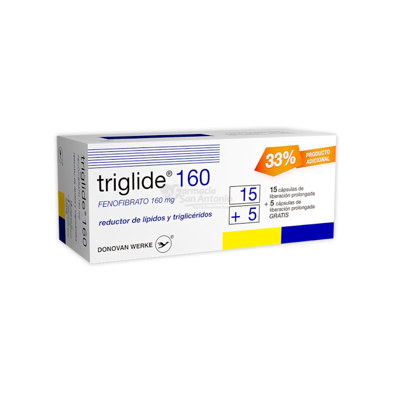 TRIGLIDE 160MG X 15 CAPS + 5 CAP