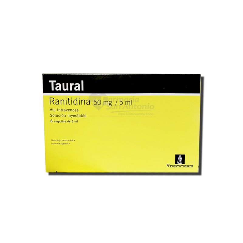 TAURAL 50MG X 6 AMPOLLAS $