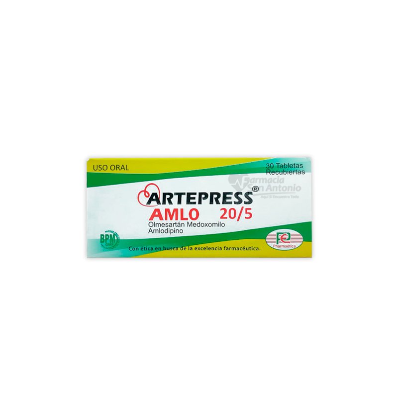 ARTEPRESS  AMLO 20/5 X 30 TABS