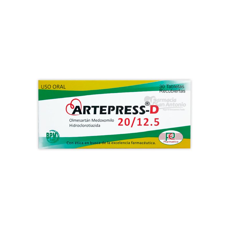 ARTEPRESS D 20/12.5 X 30 TABS