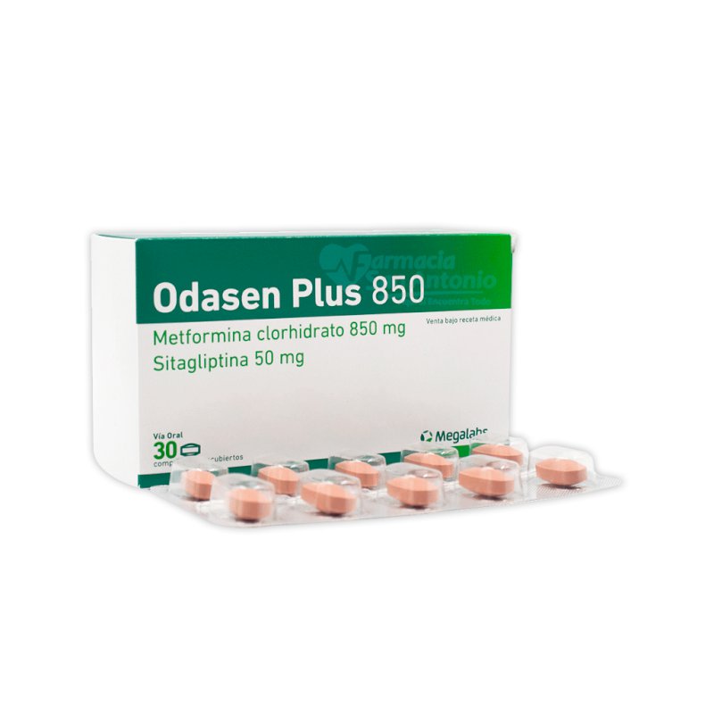 ODASEN PLUS 50/850MG  X 30 COM